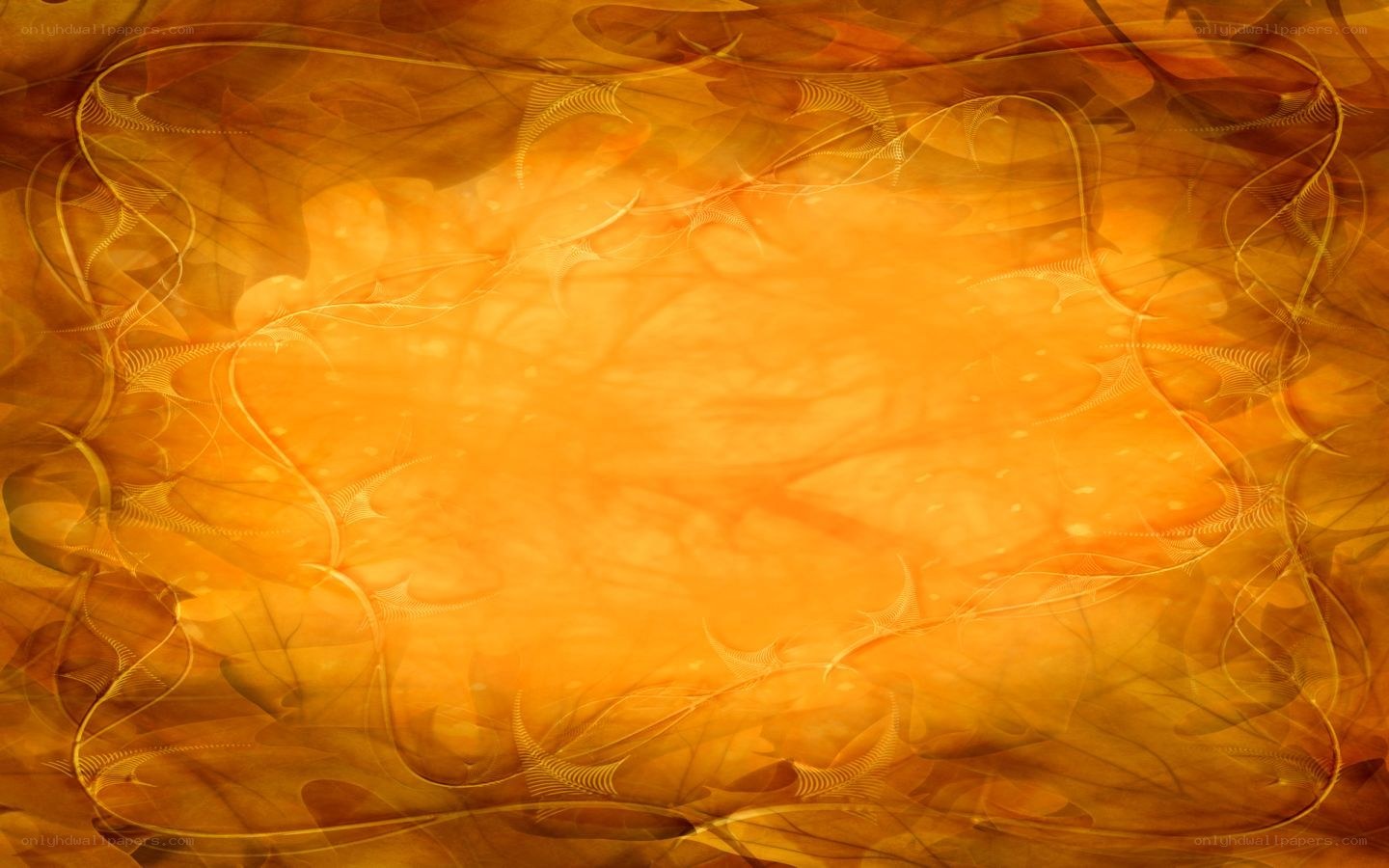 abstract orange fractal design