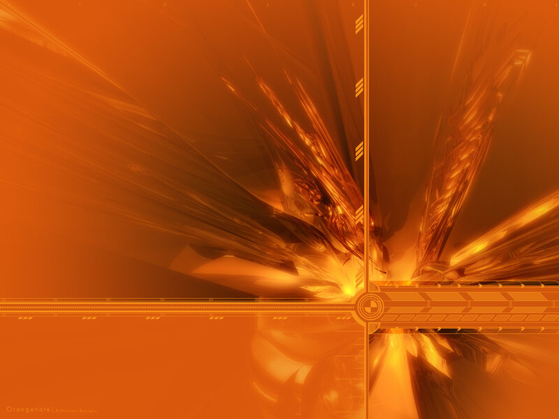 Abstract Orange Fractal Design — Dynamic
