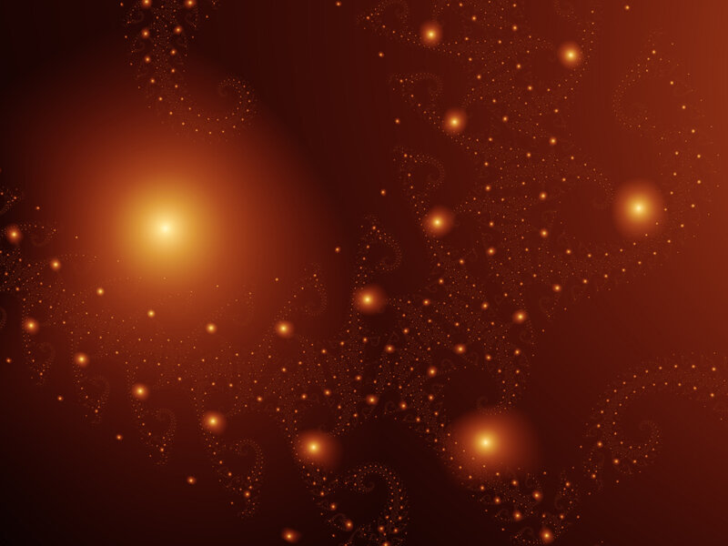 abstract orange fractal pattern
