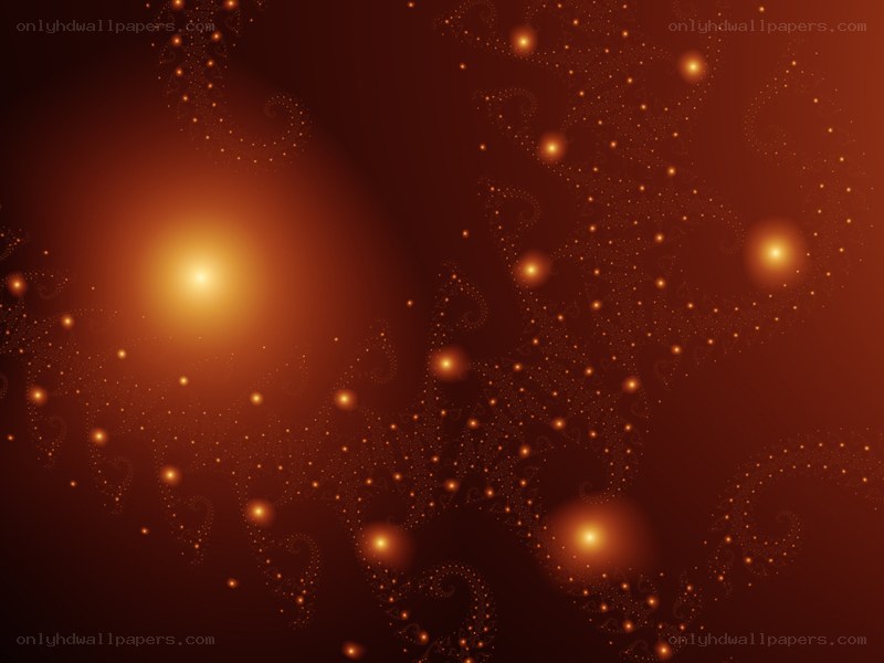 abstract orange fractal pattern