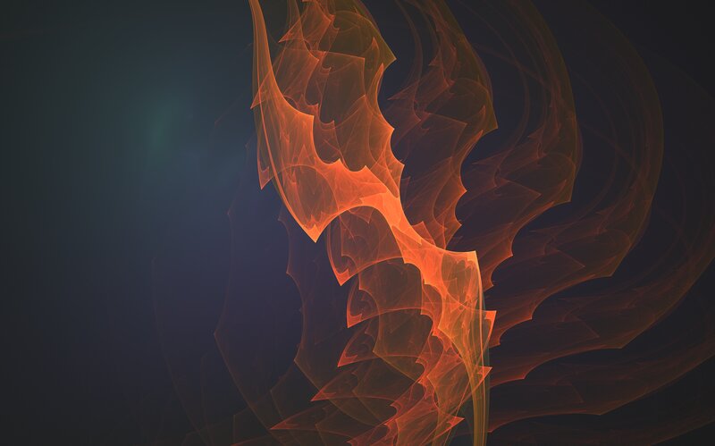 Abstract Orange Fractal