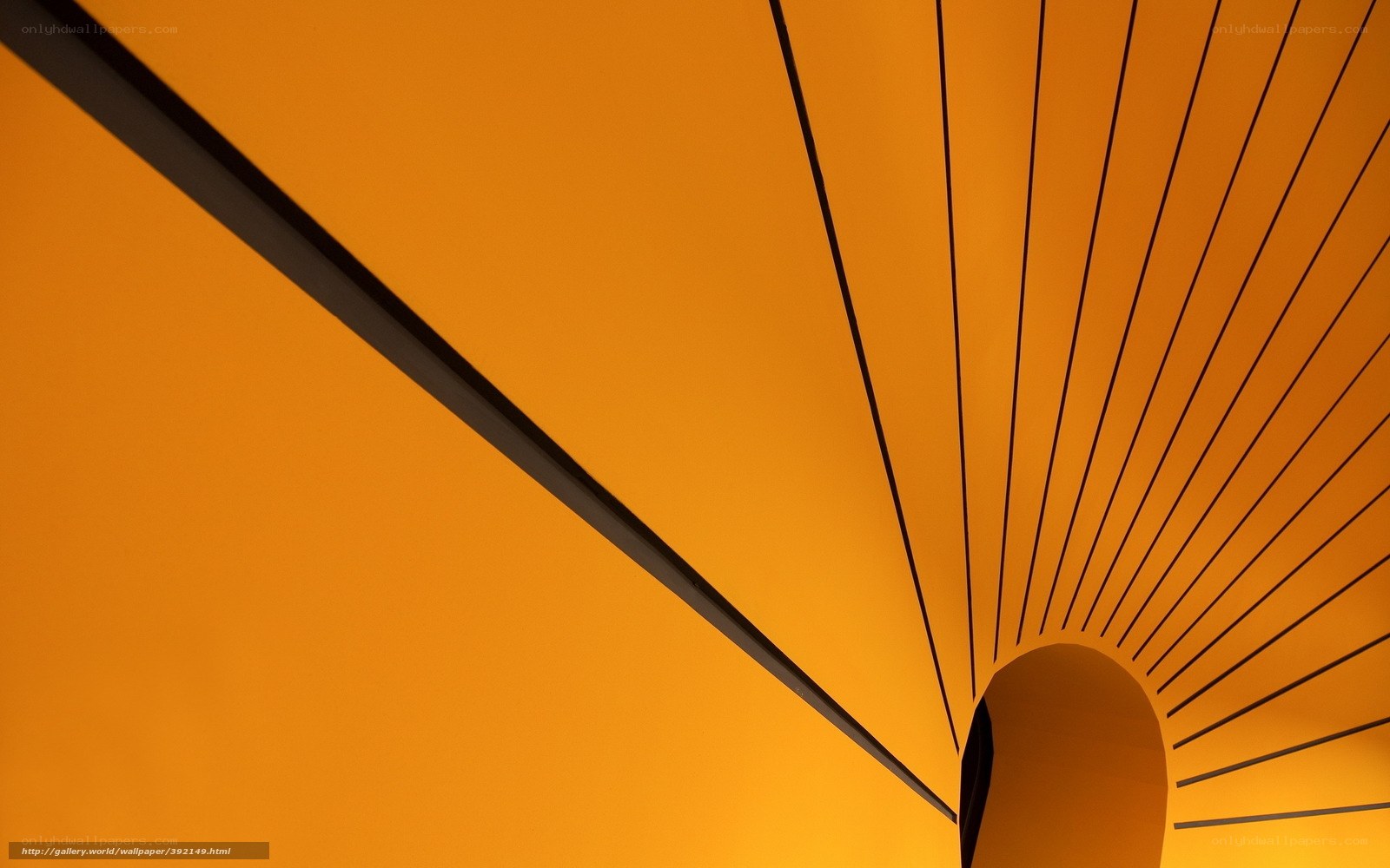 Abstract orange geometric design