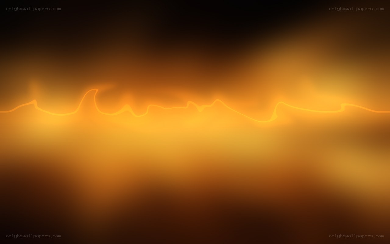 abstract orange glow wave