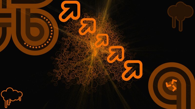 Abstract Orange Graphics