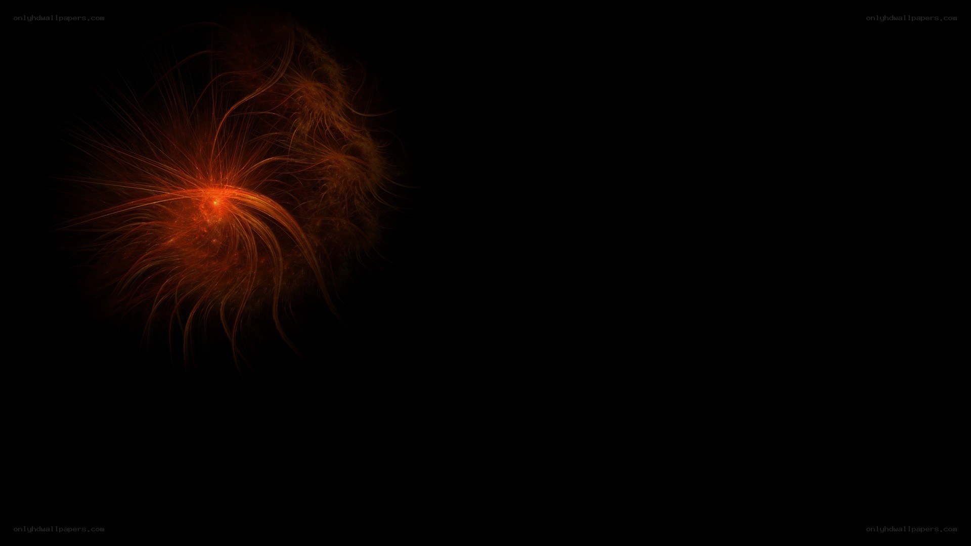 abstract orange light burst