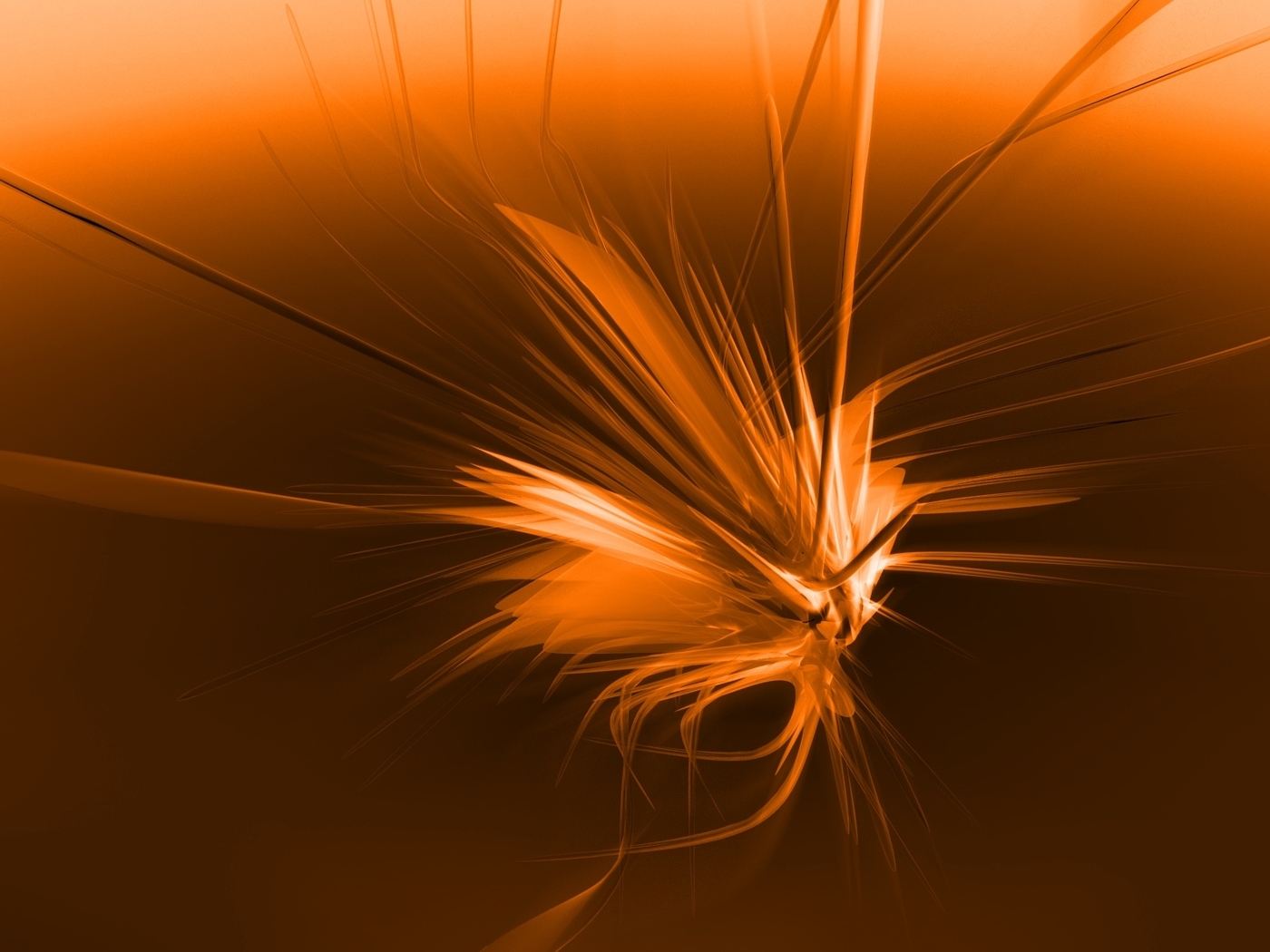 abstract orange light burst
