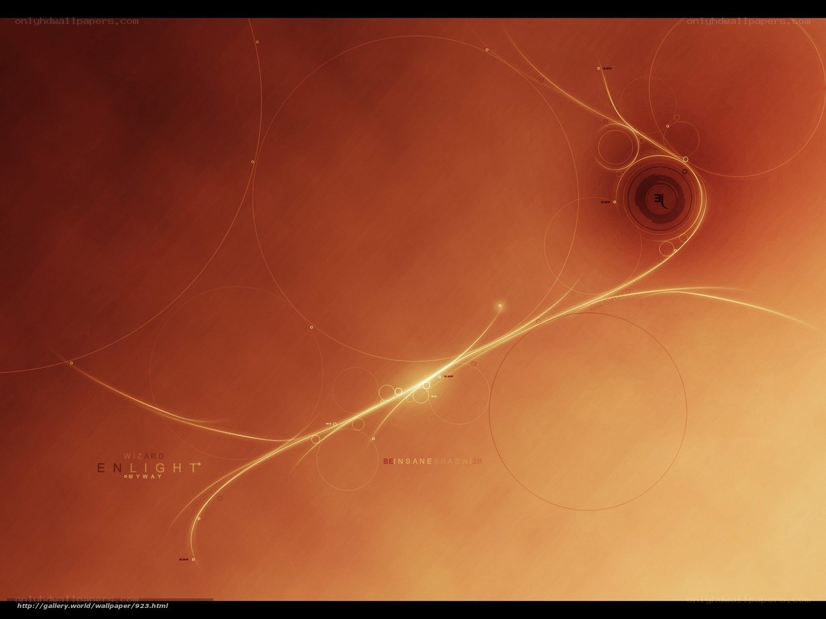 Abstract orange light design