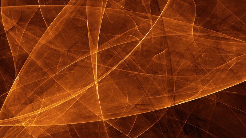 Abstract orange light lines