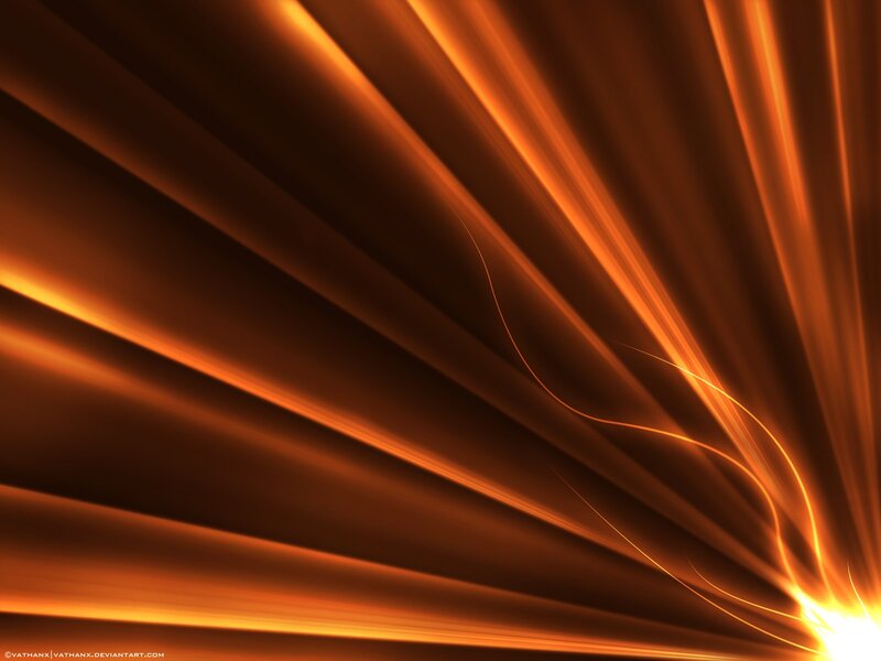 Abstract orange light rays