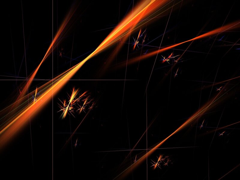 Abstract orange light streaks