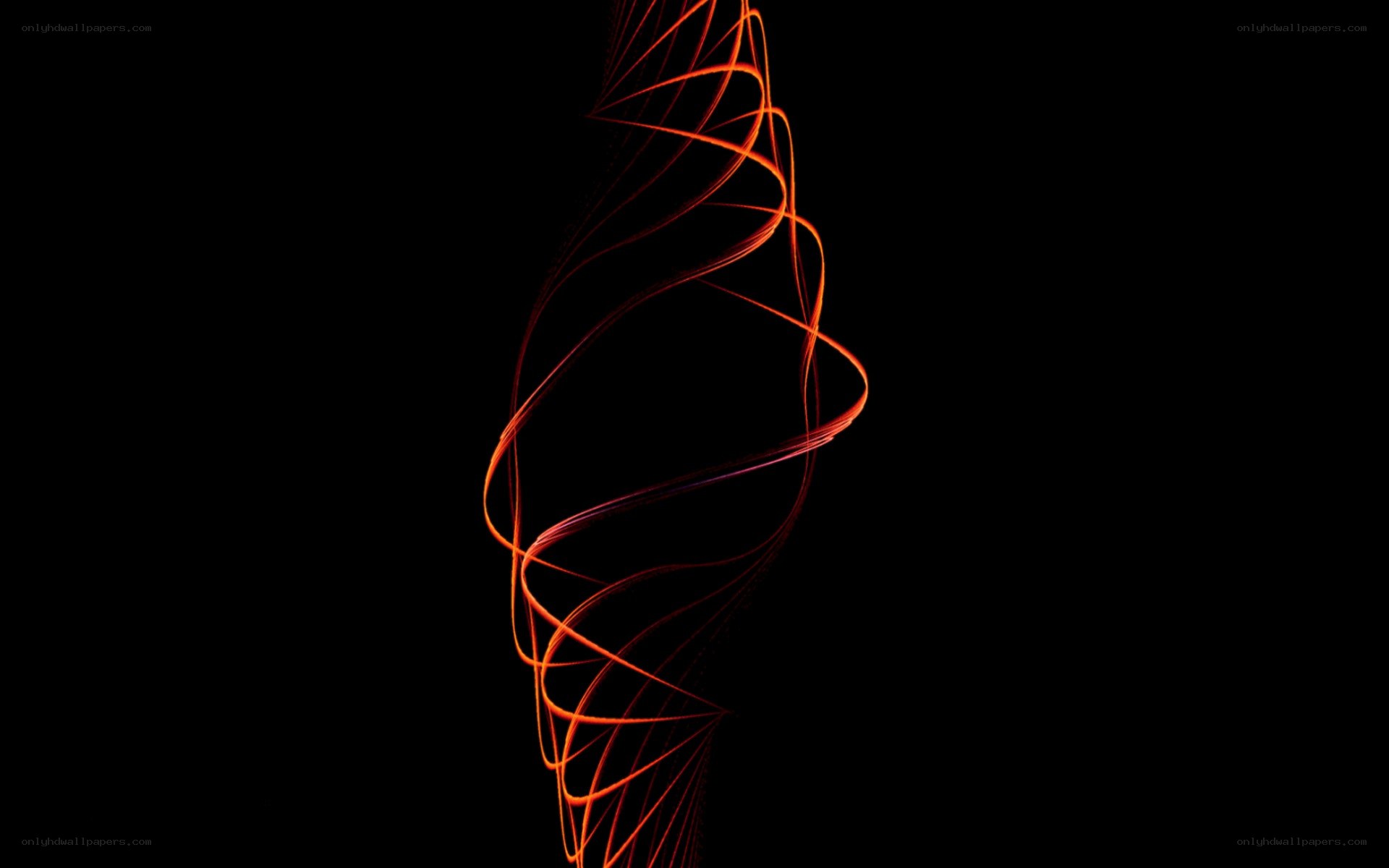 Abstract orange light swirl