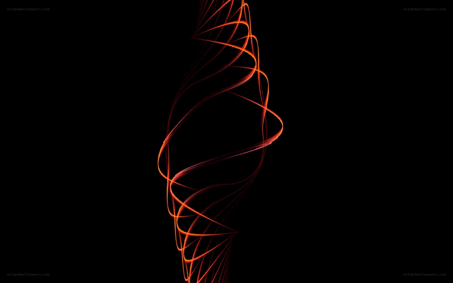 Abstract orange light swirl