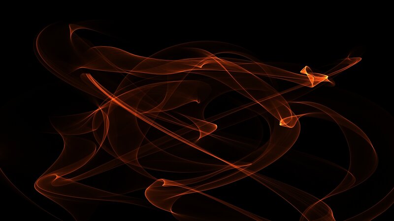 Abstract orange light swirls