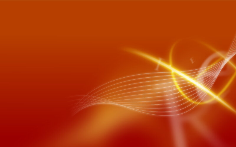 Abstract orange light waves