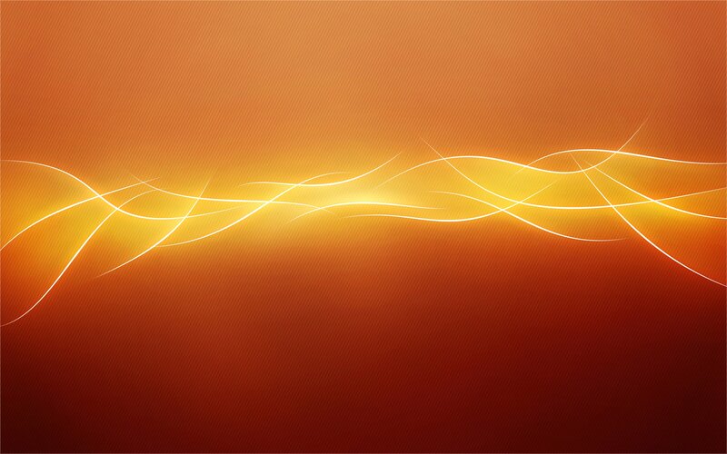 Abstract orange light waves