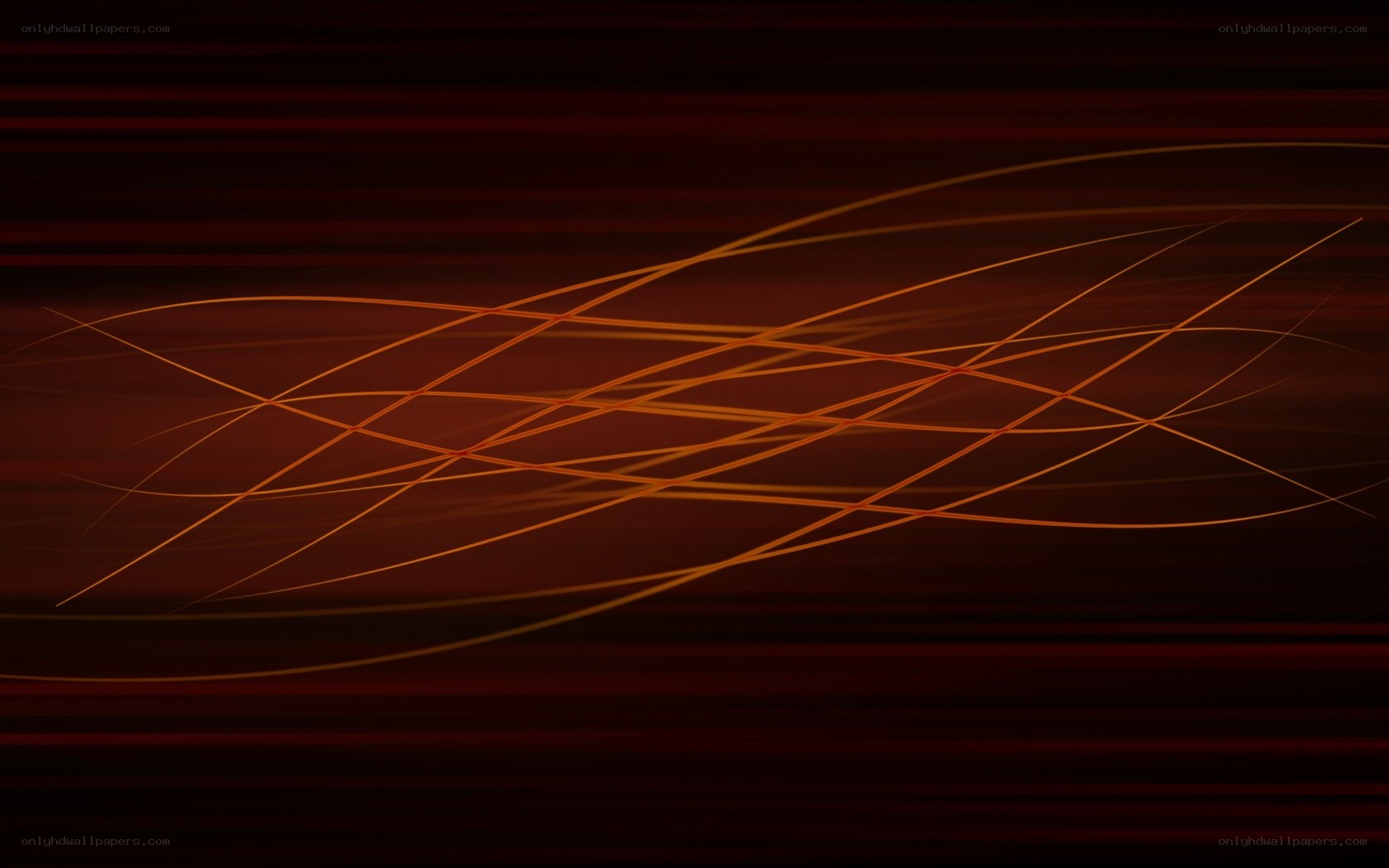 Abstract orange lines on dark red