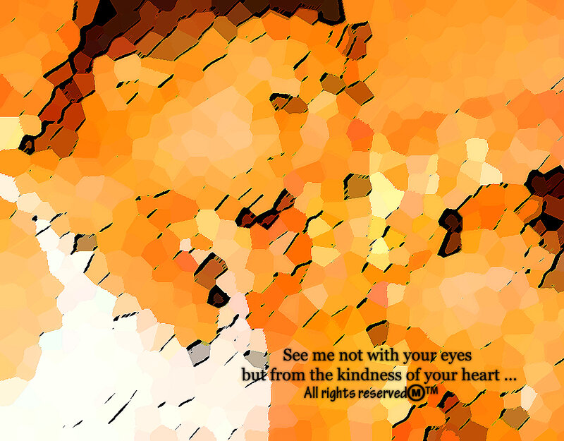Abstract Orange Mosaic