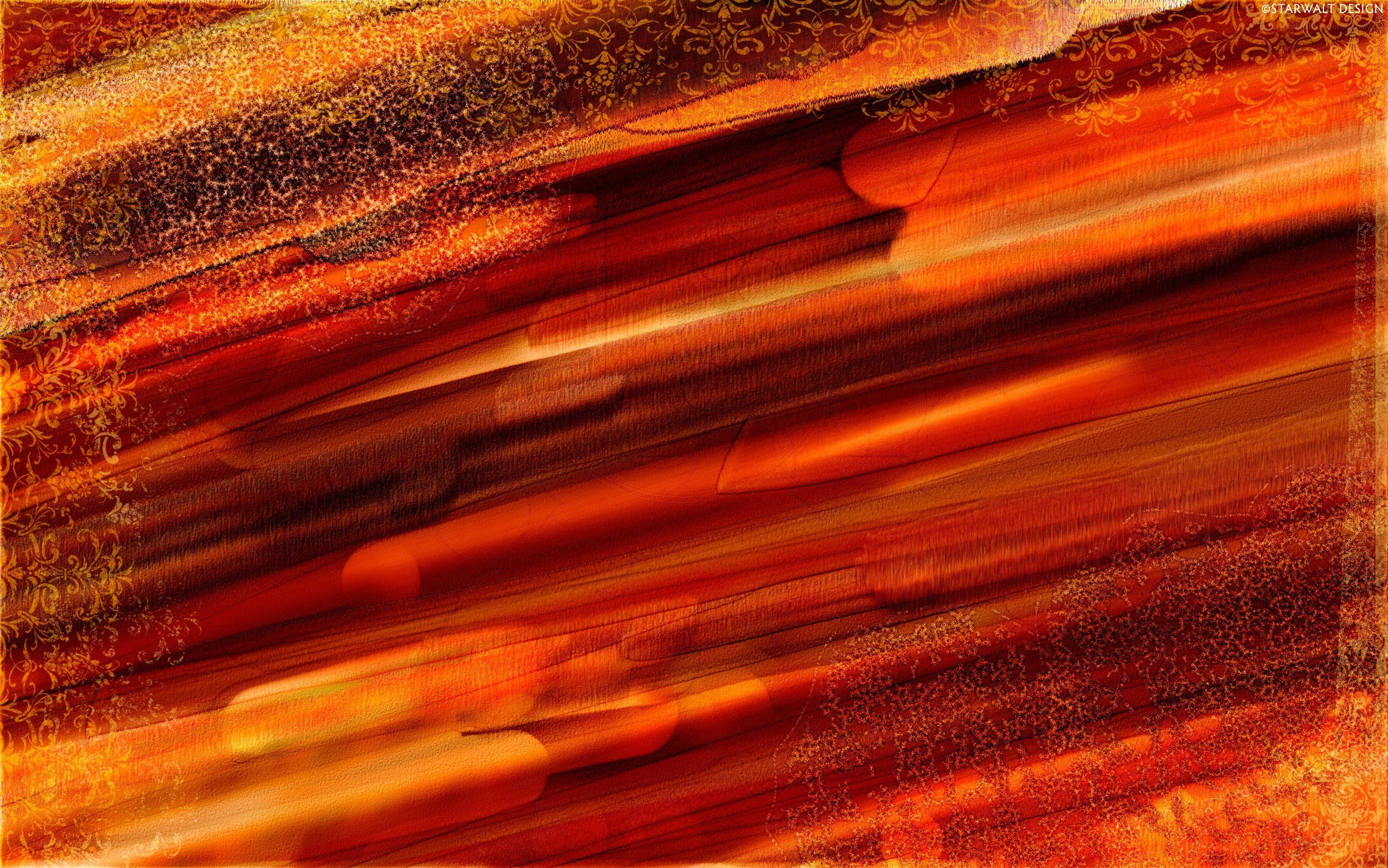 Abstract orange motion pattern
