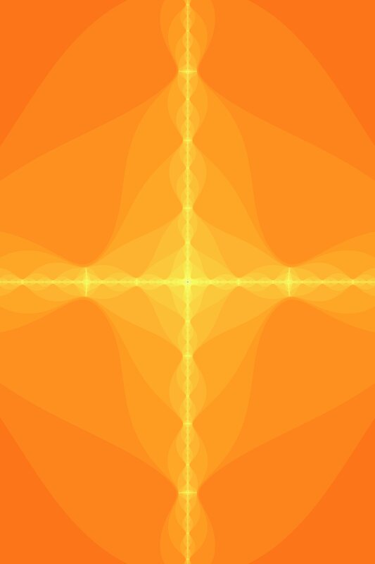 Abstract Orange Pattern — Calm, Yellow Lines