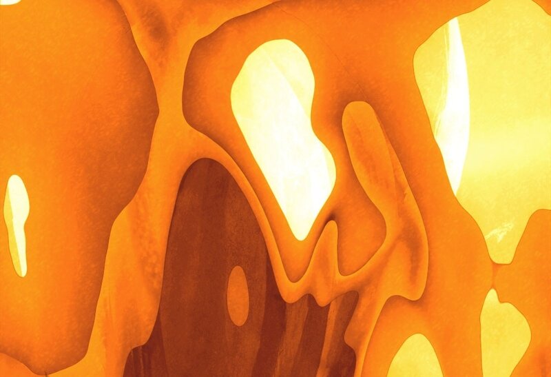 Abstract Orange Shapes — Warm