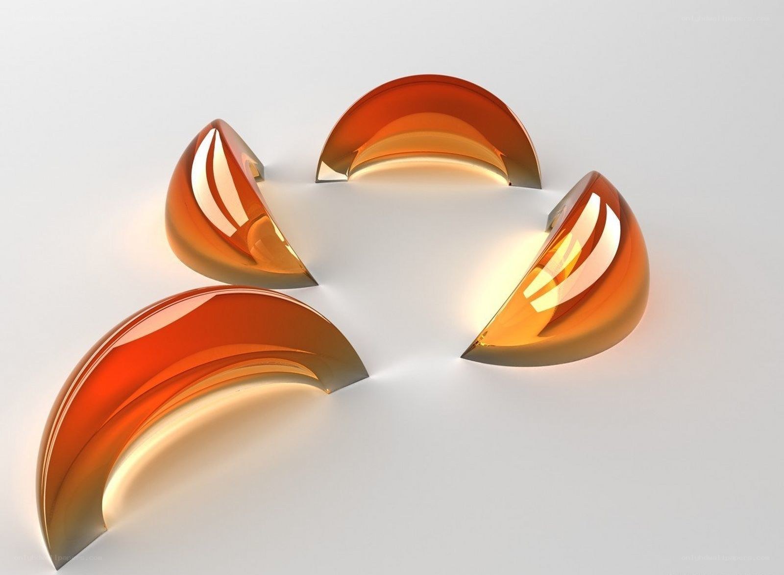 abstract orange shapes