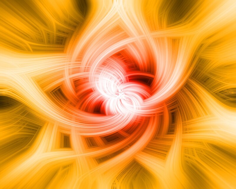 Abstract orange spiral pattern