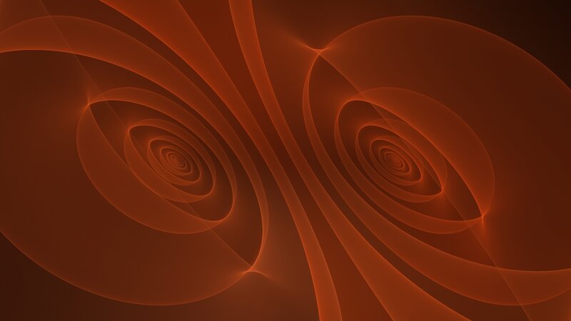 Abstract orange spiral patterns