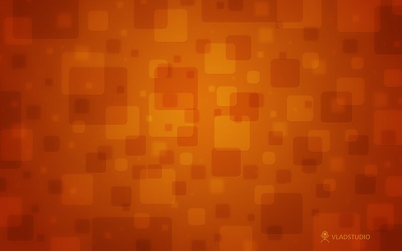 Abstract Orange Squares — Warm, Blur