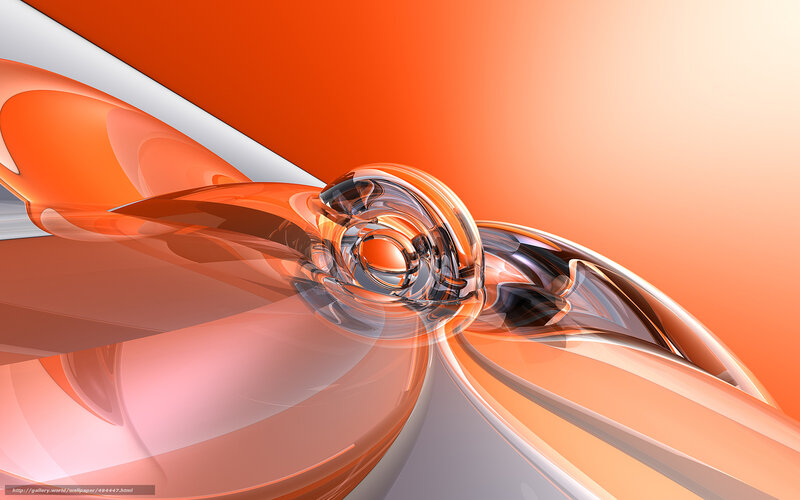 Abstract orange swirl design