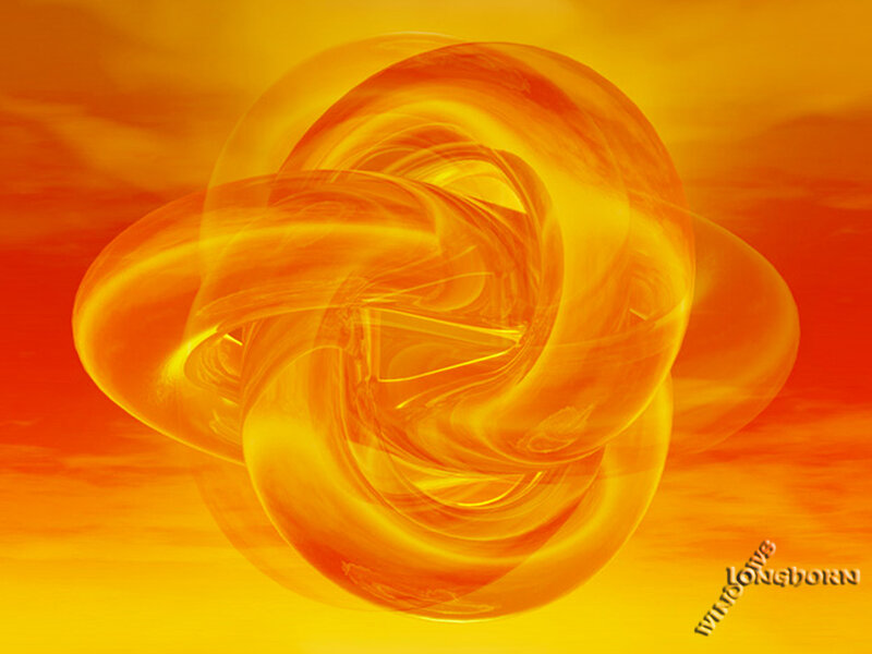 Abstract Orange Swirl — Dynamic