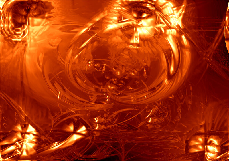 abstract orange swirl pattern