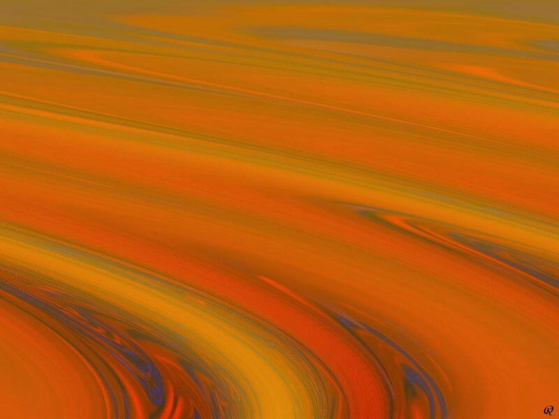 Abstract orange swirl pattern