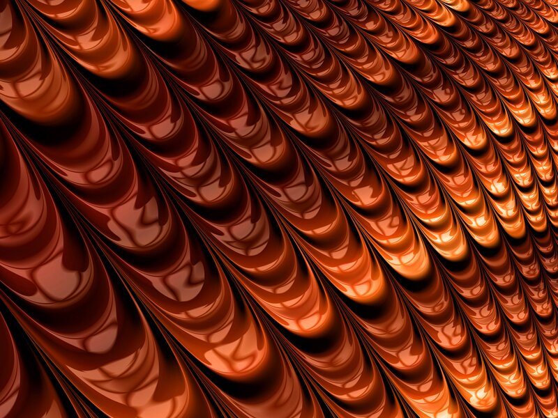 Abstract orange swirl pattern