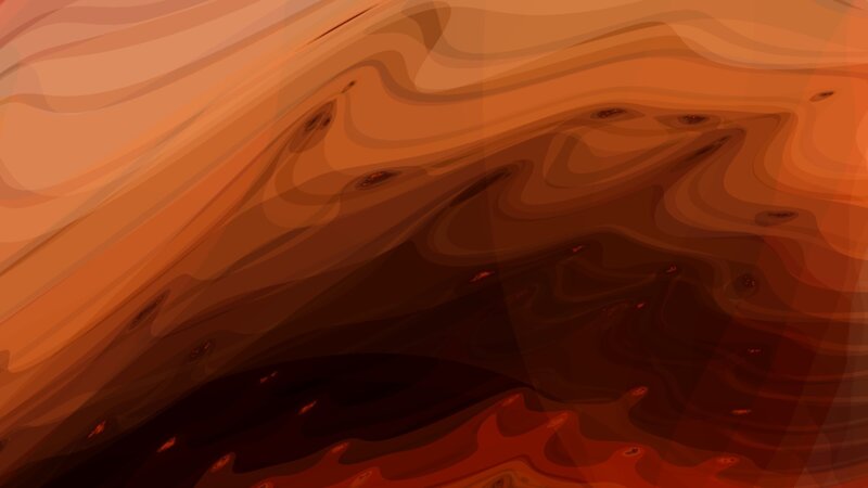 Abstract Orange Swirls — Calm, Digital Art