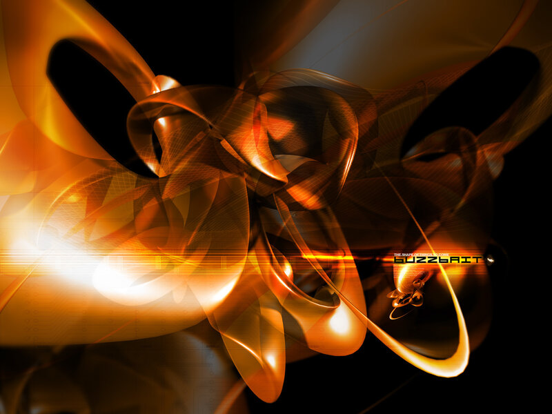 Abstract Orange Swirls — Dynamic, Digital Art, Light Streaks