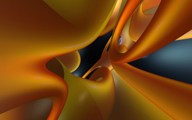 Abstract orange swirls