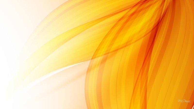 Abstract Orange Swirls — Yellow