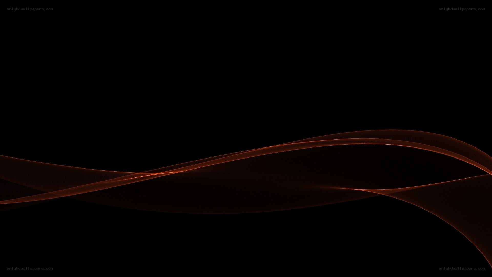 Abstract orange wave design