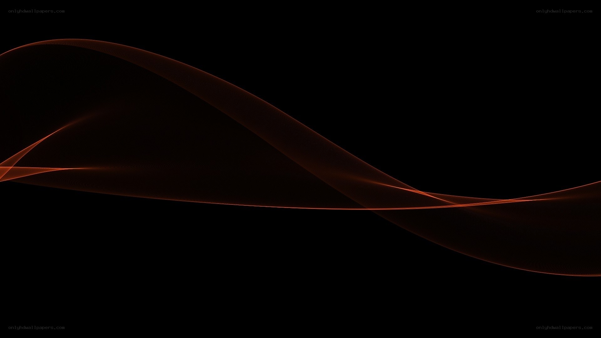 Abstract orange wave design