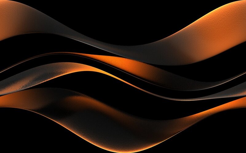 Abstract orange wave design