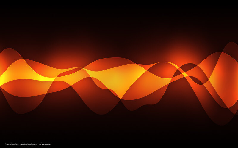 Abstract orange wave design