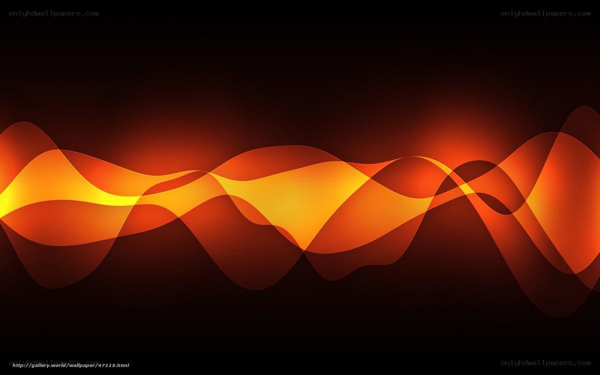 Abstract orange wave design