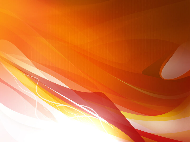 Abstract Orange Waves — Dynamic, Light, Yellow