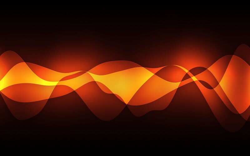 Abstract Orange Waves — Dynamic