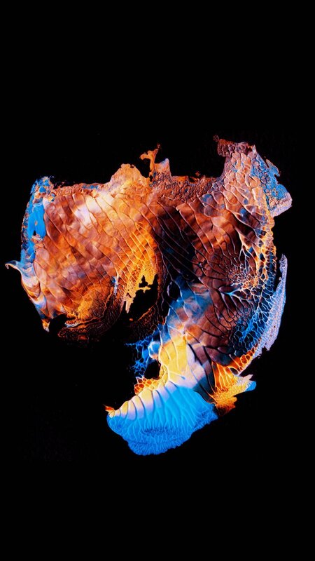 Abstract Organic Form — Blue, Dramatic