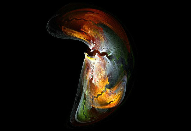 Abstract Organic Form — Orange