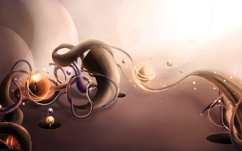 Abstract Organic Forms — Brown