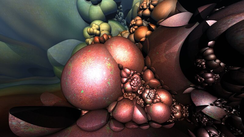 Abstract Organic Forms — Red, Dramatic