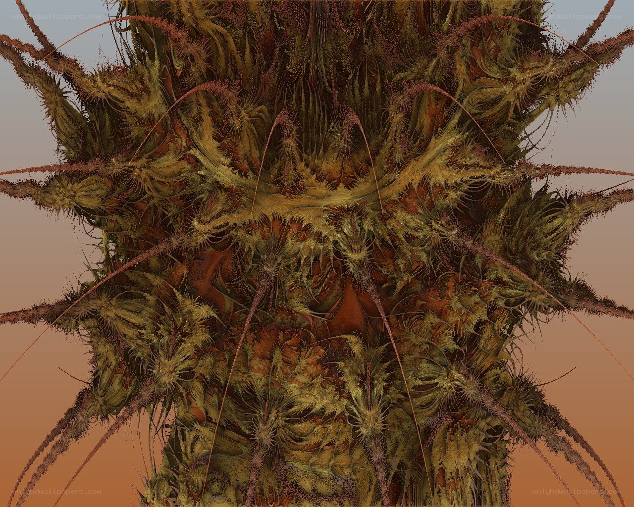 abstract organic fractal structure