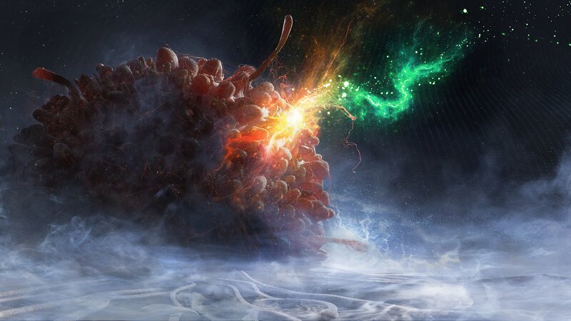 Abstract Organic Mass